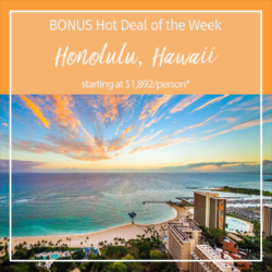 Bonus Hot Deal of the Week – Honolulu, Hawaii